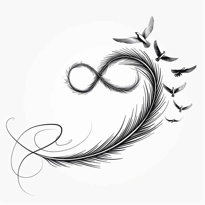infinity-with-ornament-essential-lines-for-upper-thigh – tattoo design ideas free ai generated – Gallery: infinity-signs-inkby-ai