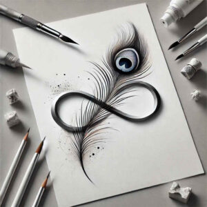 infinity-line-tattoo-fine-dot-for-lower-back – tattoo design ideas free ai generated – Gallery: infinity-signs-inkby-ai