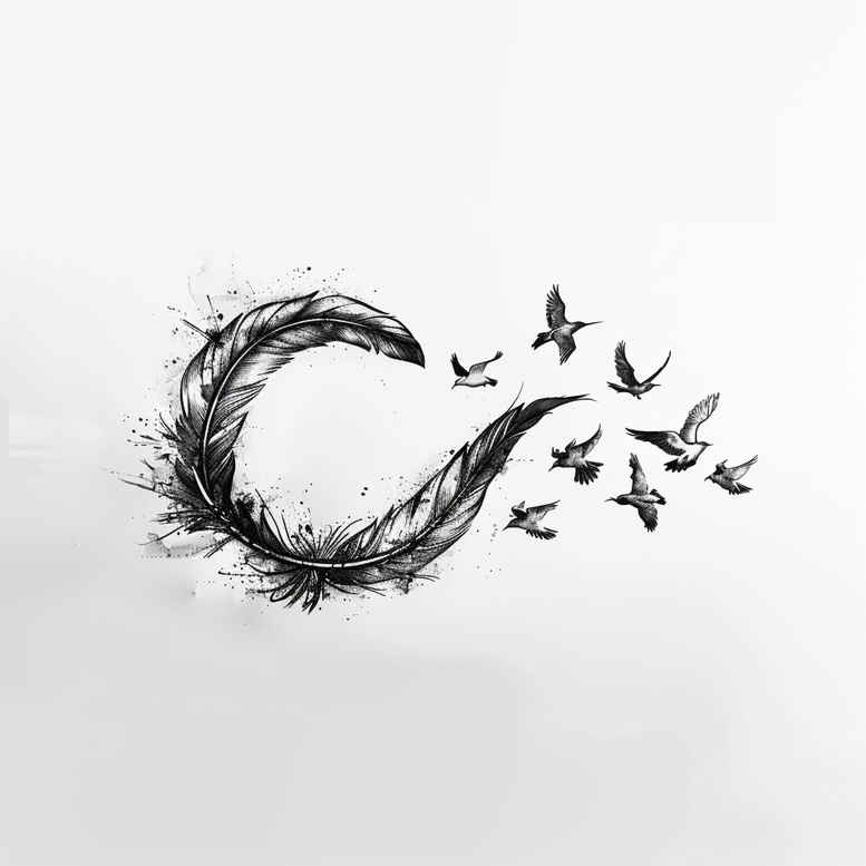 infinity-continuous-line-micro-symbol-for-ribs – tattoo design ideas free ai generated – Gallery: infinity-signs-inkby-ai