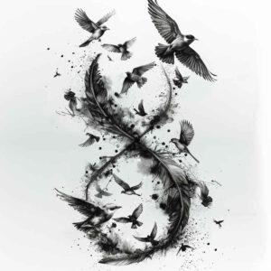 infinity-symbol-art-modest-for-calf – tattoo design ideas free ai generated – Gallery: infinity-signs-inkby-ai