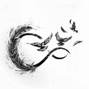 infinity-with-stars-tiny-detail-for-collarbone – tattoo design ideas free ai generated – Gallery: infinity-signs-inkby-ai