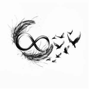 infinity-and-love-concise-for-hip – tattoo design ideas free ai generated – Gallery: infinity-signs-inkby-ai