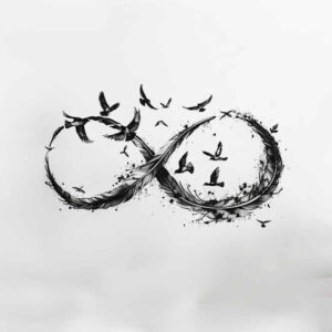 infinity-spiritual-design-for-men-clear-cut-for-behind-ear – tattoo design ideas free ai generated – Gallery: infinity-signs-inkby-ai