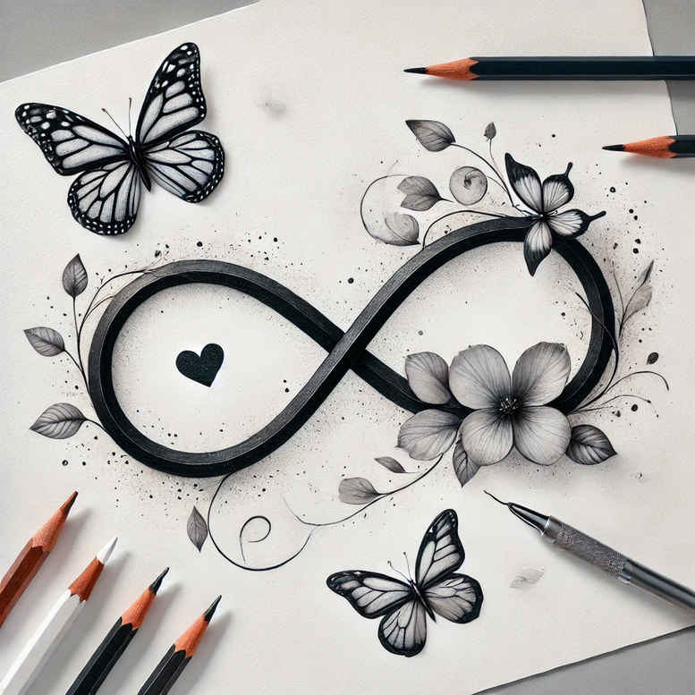 eternal-loop-tattoo-minimalist-for-neck – tattoo design ideas free ai generated – Gallery: infinity-signs-inkby-ai