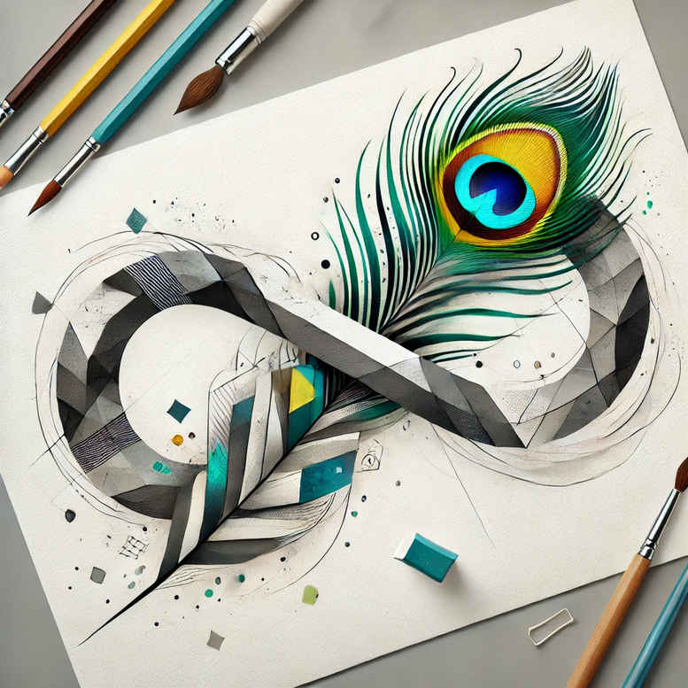 eternal-loop-tattoo-no-excess-for-nape – tattoo design ideas free ai generated – Gallery: infinity-signs-inkby-ai