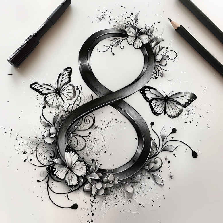 infinity-and-love-unembellished-for-shoulder-blade – tattoo design ideas free ai generated – Gallery: infinity-signs-inkby-ai