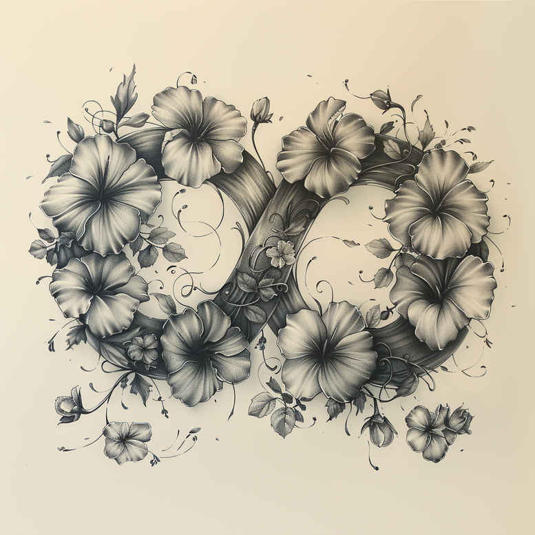 infinity-symbol-outline-micro-tattoo-for-calf – tattoo design ideas free ai generated – Gallery: infinity-signs-inkby-ai