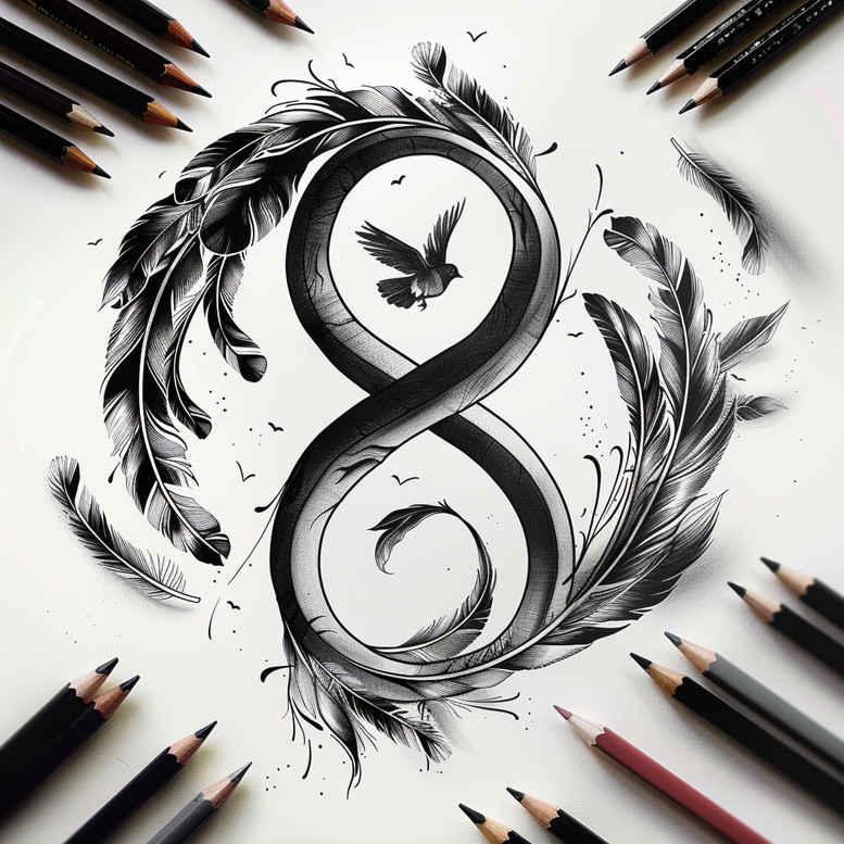 infinity-symbol-outline-bare-for-forearm – tattoo design ideas free ai generated – Gallery: infinity-signs-inkby-ai