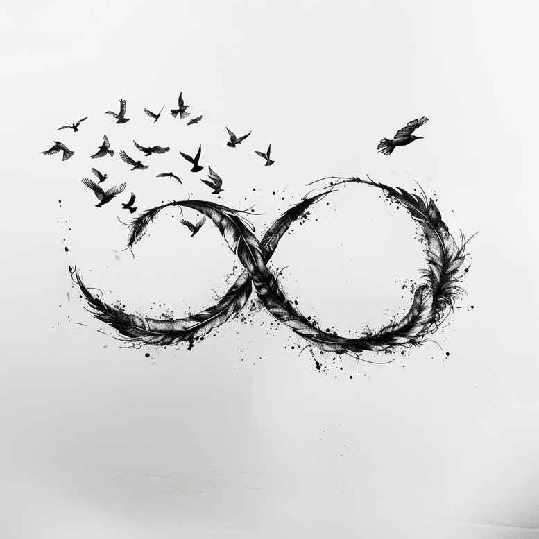 infinity-and-freedom-silent-for-arm – tattoo design ideas free ai generated – Gallery: infinity-signs-inkby-ai