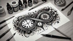 geometric-infinity-compact-for-full-back – tattoo design ideas free ai generated – Gallery: infinity-signs-inkby-ai