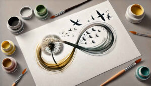 infinity-emblem-silent-for-collarbone – tattoo design ideas free ai generated – Gallery: infinity-signs-inkby-ai