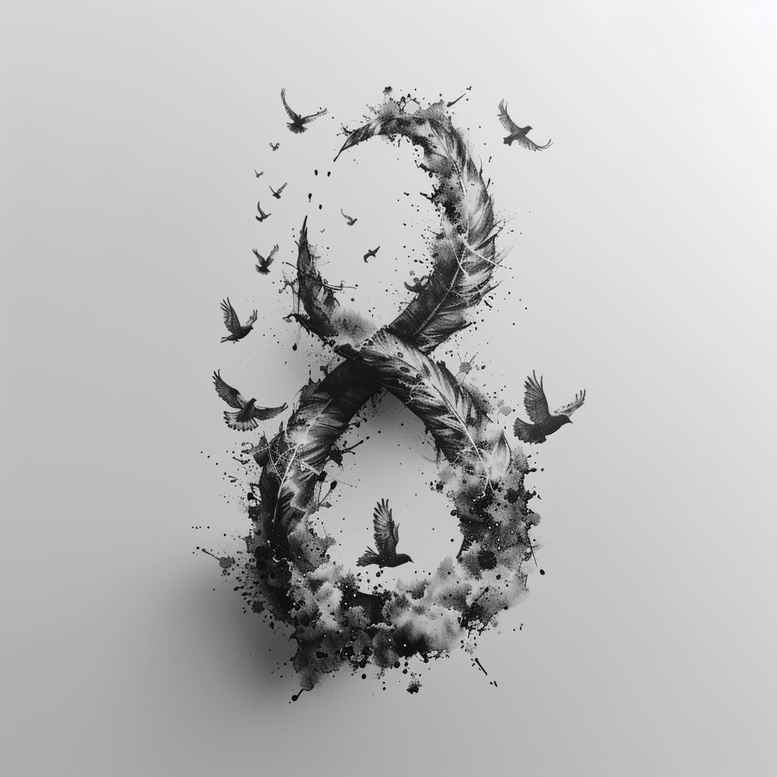 infinity-symbol-outline-abstract-for-shoulder – tattoo design ideas free ai generated – Gallery: infinity-signs-inkby-ai