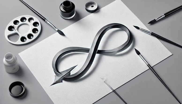 symbolic-infinity-pure-outline-for-palm – tattoo design ideas free ai generated – Gallery: infinity-signs-inkby-ai