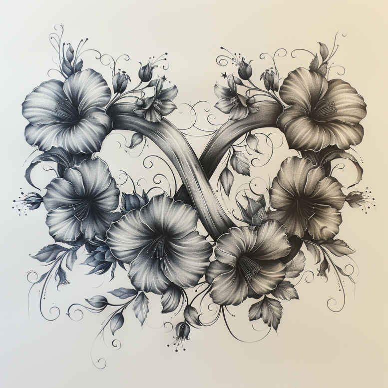 infinity-and-life-basic-for-back-shoulder – tattoo design ideas free ai generated – Gallery: infinity-signs-inkby-ai