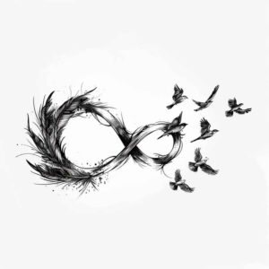 symbolic-infinity-plain-tattoo-for-elbow – tattoo design ideas free ai generated – Gallery: infinity-signs-inkby-ai