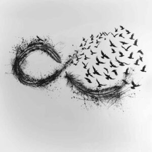 infinity-connected-tattoo-clear-edge-for-shoulder-blade – tattoo design ideas free ai generated – Gallery: infinity-signs-inkby-ai
