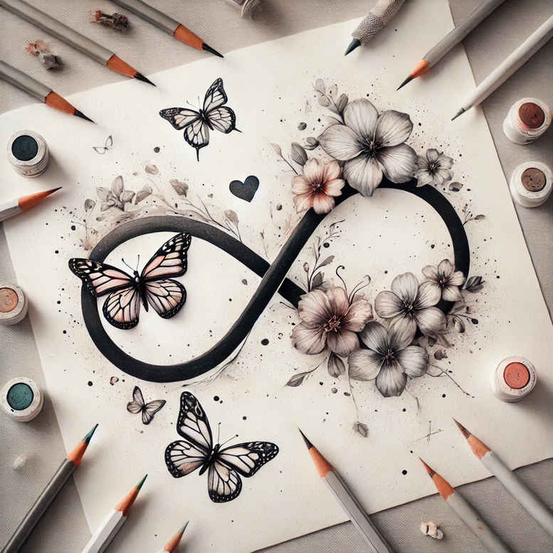 infinity-signs tattoo design ideas essential abstract for lower back