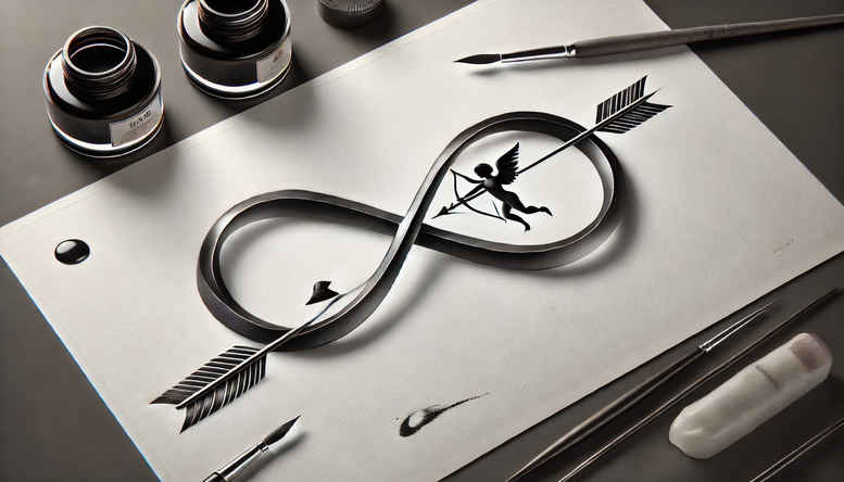 infinity-signs tattoo design ideas little tattoo continuous flow for biceps