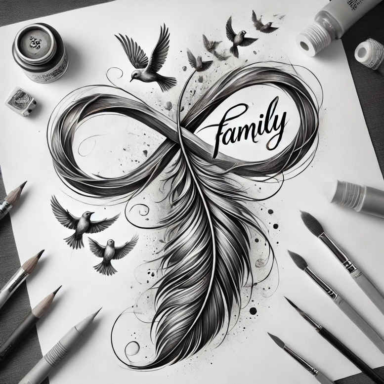 infinity-signs tattoo design ideas concise continuous meaning resilience