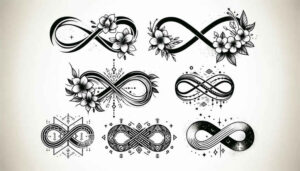 infinity-signs tattoo design ideas micro design intertwined lines embodying courage