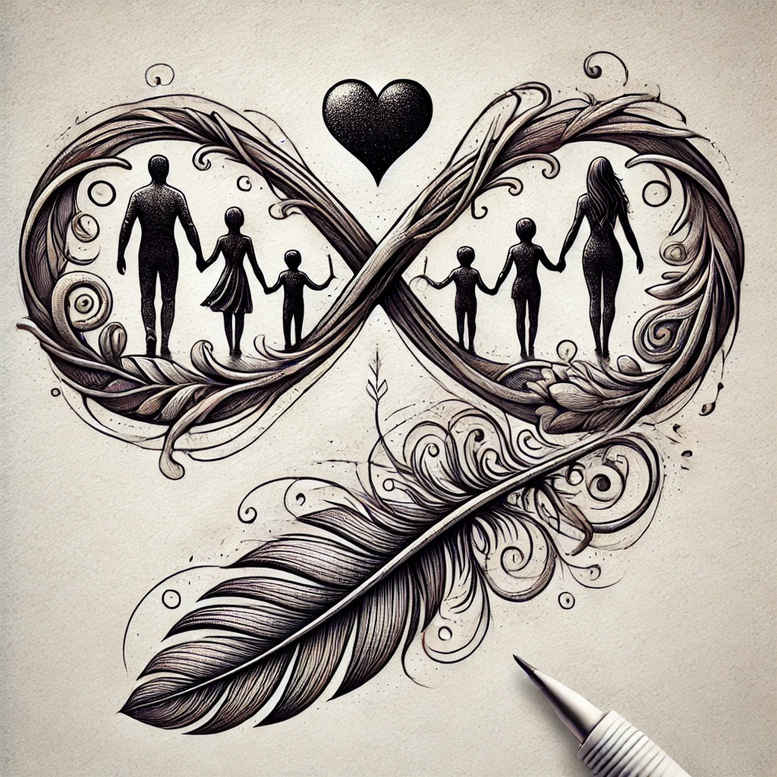 infinity-signs tattoo design ideas unadorned layered for shoulder