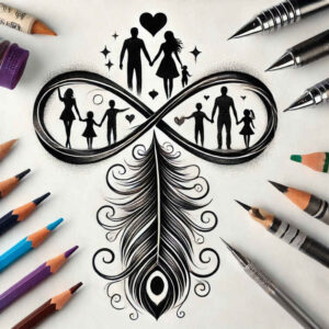 infinity-signs tattoo design ideas micro art layered represents perseverance