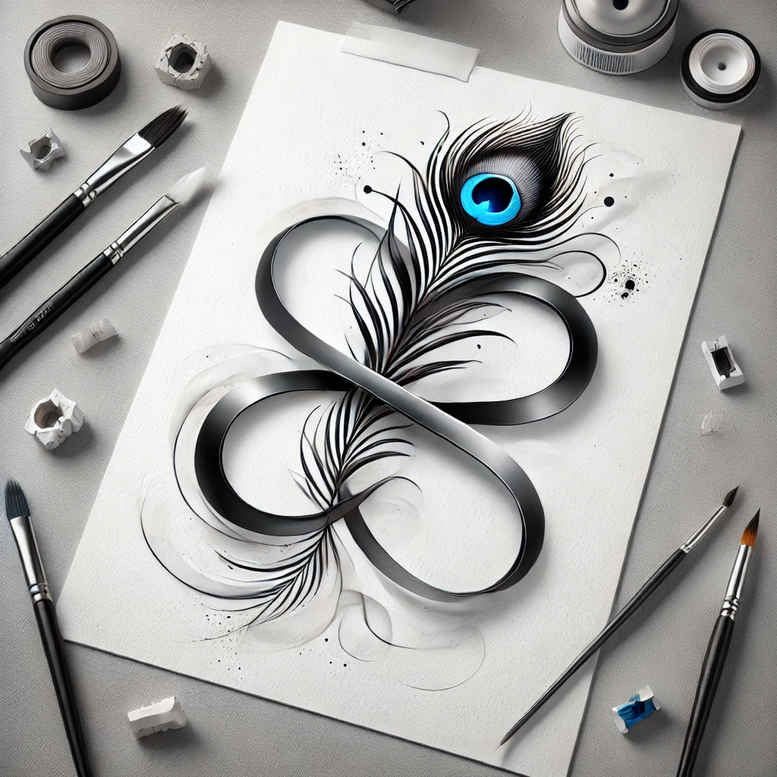 infinity-signs tattoo design ideas modest simple for toe
