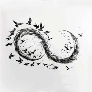 infinity-signs tattoo design ideas uncluttered smooth curves for arm