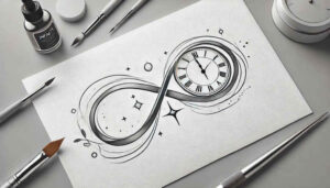 infinity-signs tattoo design ideas pinprick spiritual for side torso