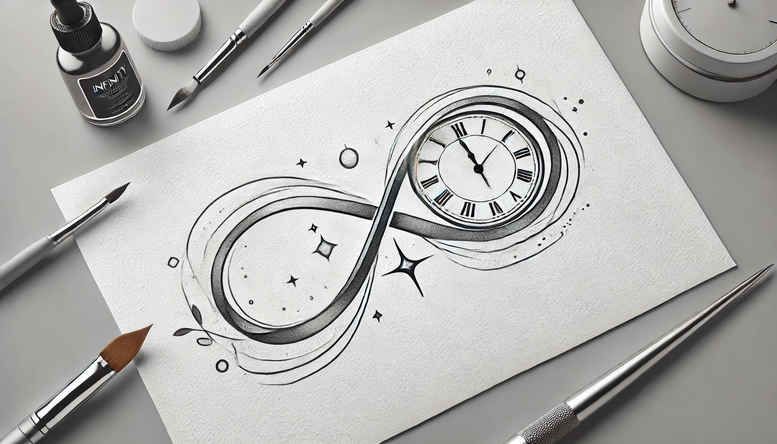 infinity-signs tattoo design ideas pinprick spiritual for side torso