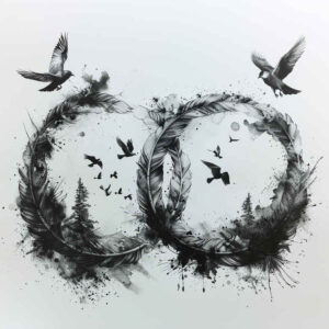 infinity-signs tattoo design ideas no background symbolic symbolising endurance