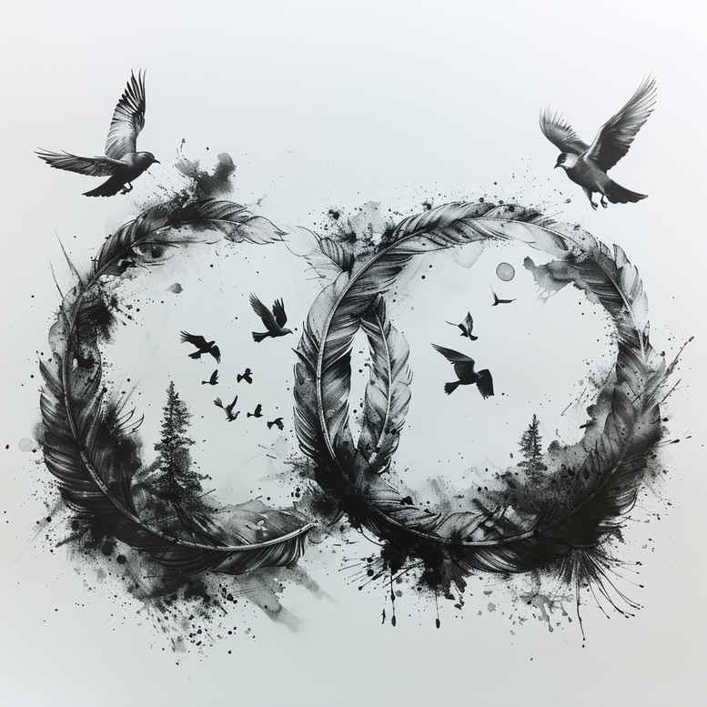 infinity-signs tattoo design ideas no background symbolic symbolising endurance