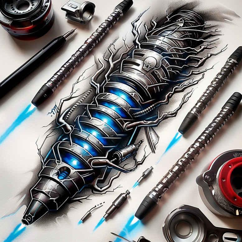 Biomechanika - Free tattoo design ideas ai genereted - inkby.ai