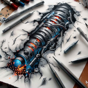 Biomechanika - Free tattoo design ideas ai genereted - inkby.ai