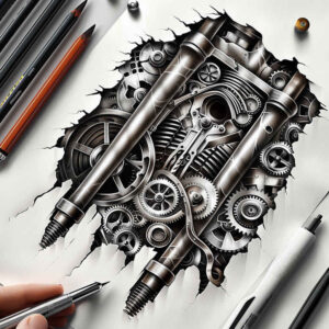 Biomechanika - Free tattoo design ideas ai genereted - inkby.ai