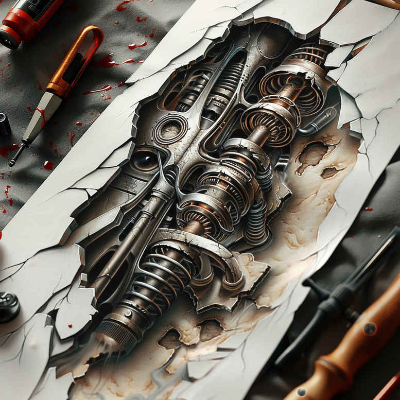 Biomechanika - Free tattoo design ideas ai genereted - inkby.ai