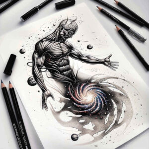 Surrealistyczne postacie - Free tattoo design ideas ai genereted - inkby.ai