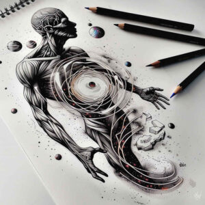 Surrealistyczne postacie - Free tattoo design ideas ai genereted - inkby.ai