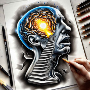 Surrealistyczne postacie - Free tattoo design ideas ai genereted - inkby.ai