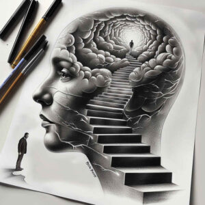 Surrealistyczne postacie - Free tattoo design ideas ai genereted - inkby.ai