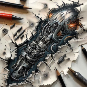 Biomechanika - Free tattoo design ideas ai genereted - inkby.ai