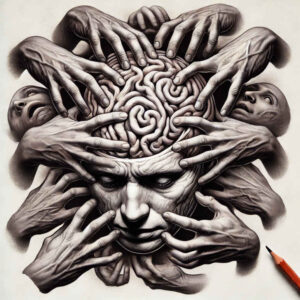 Surrealistyczne postacie - Free tattoo design ideas ai genereted - inkby.ai