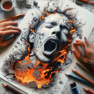 Surrealistyczne postacie - Free tattoo design ideas ai genereted - inkby.ai