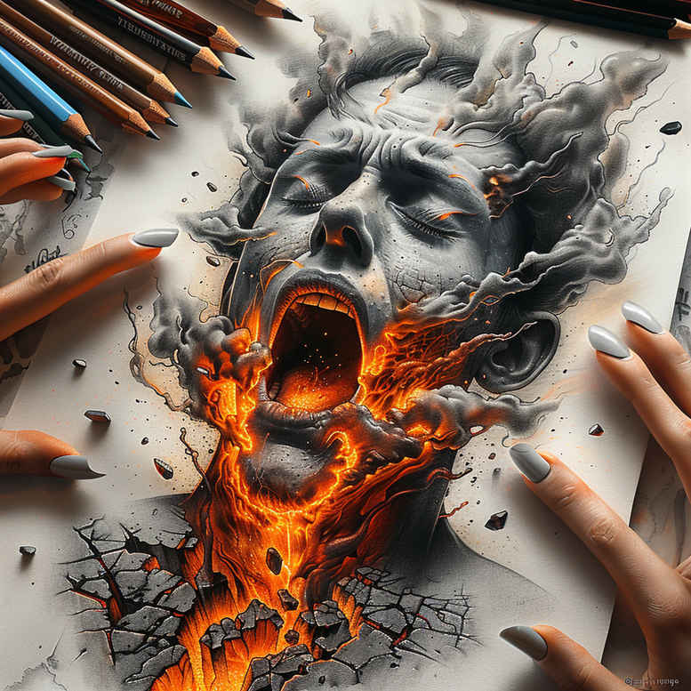 Surrealistyczne postacie - Free tattoo design ideas ai genereted - inkby.ai