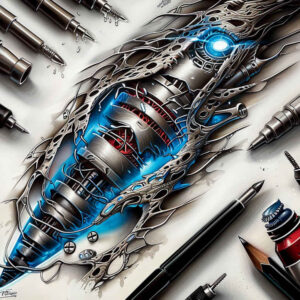 Biomechanika - Free tattoo design ideas ai genereted - inkby.ai