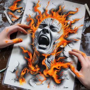 Surrealistyczne postacie - Free tattoo design ideas ai genereted - inkby.ai