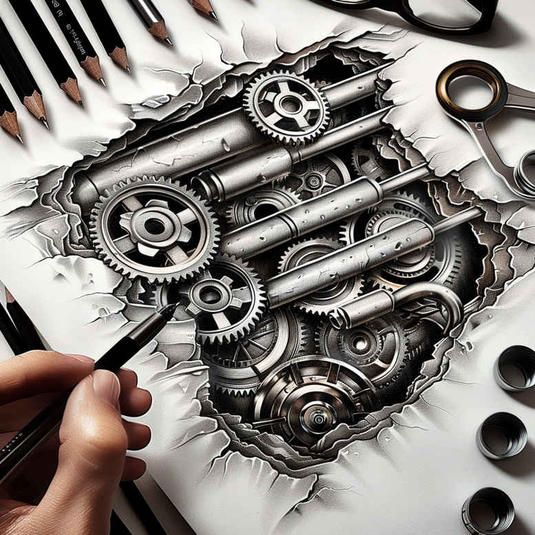 Biomechanika - Free tattoo design ideas ai genereted - inkby.ai