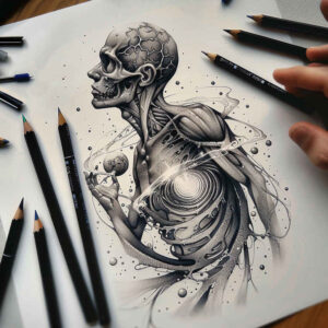 Surrealistyczne postacie - Free tattoo design ideas ai genereted - inkby.ai