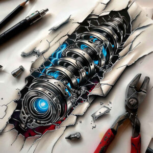 Biomechanika - Free tattoo design ideas ai genereted - inkby.ai