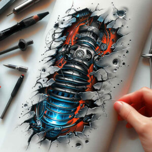 Biomechanika - Free tattoo design ideas ai genereted - inkby.ai